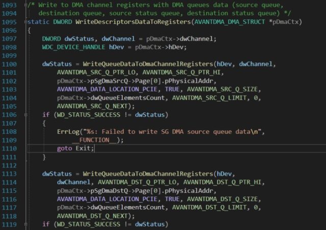 Lattice DMA Samples (Avant) - WinDriver